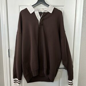 Abercrombie Brown Rugby Sweater